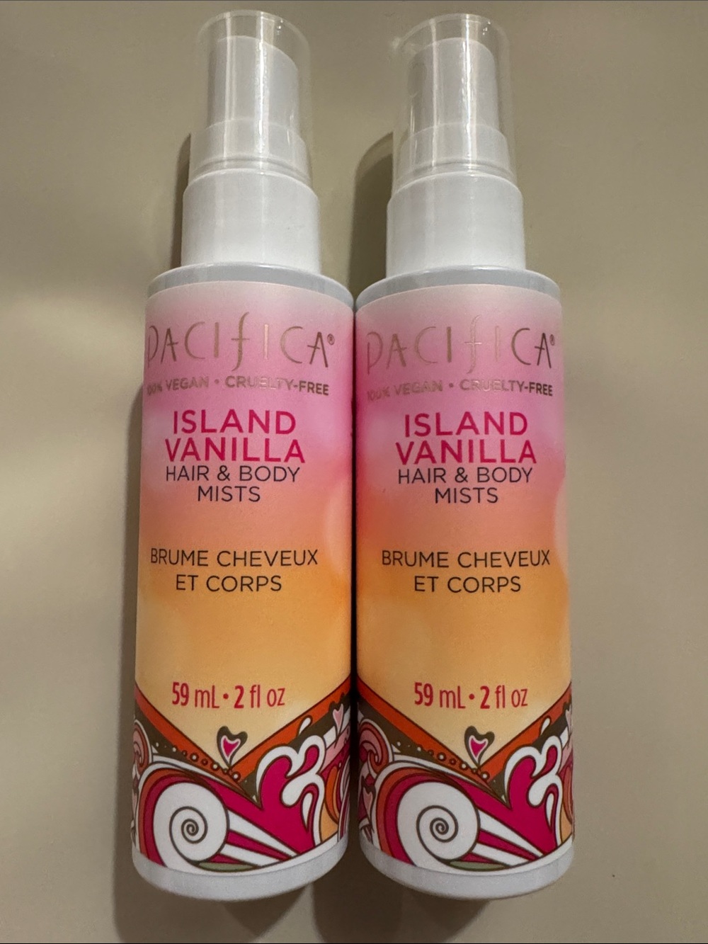 Pacifica Island Vanilla Hair & Body Mist Set NEW 🏷️